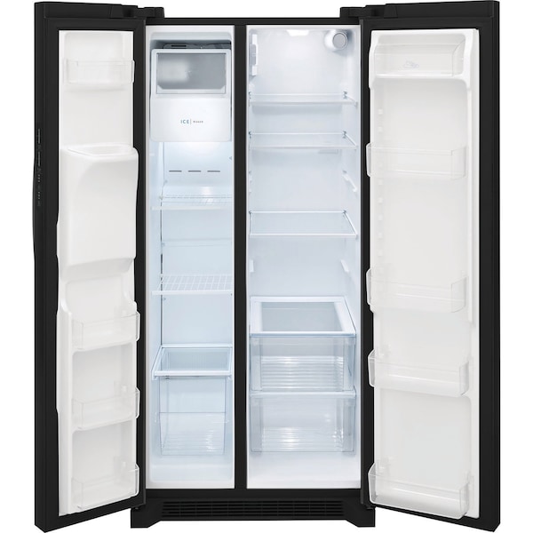 Frigidaire 33-inch 22.2 Cu Ft No-Frost Side by Side Refrigerator with LED Lighting and Door Alarm FRSS2323AB - main